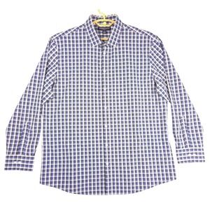 MIZZEN+MAIN Mens XL Classic Fit Gingham Check‎ Long Sleeve Dress Shirt